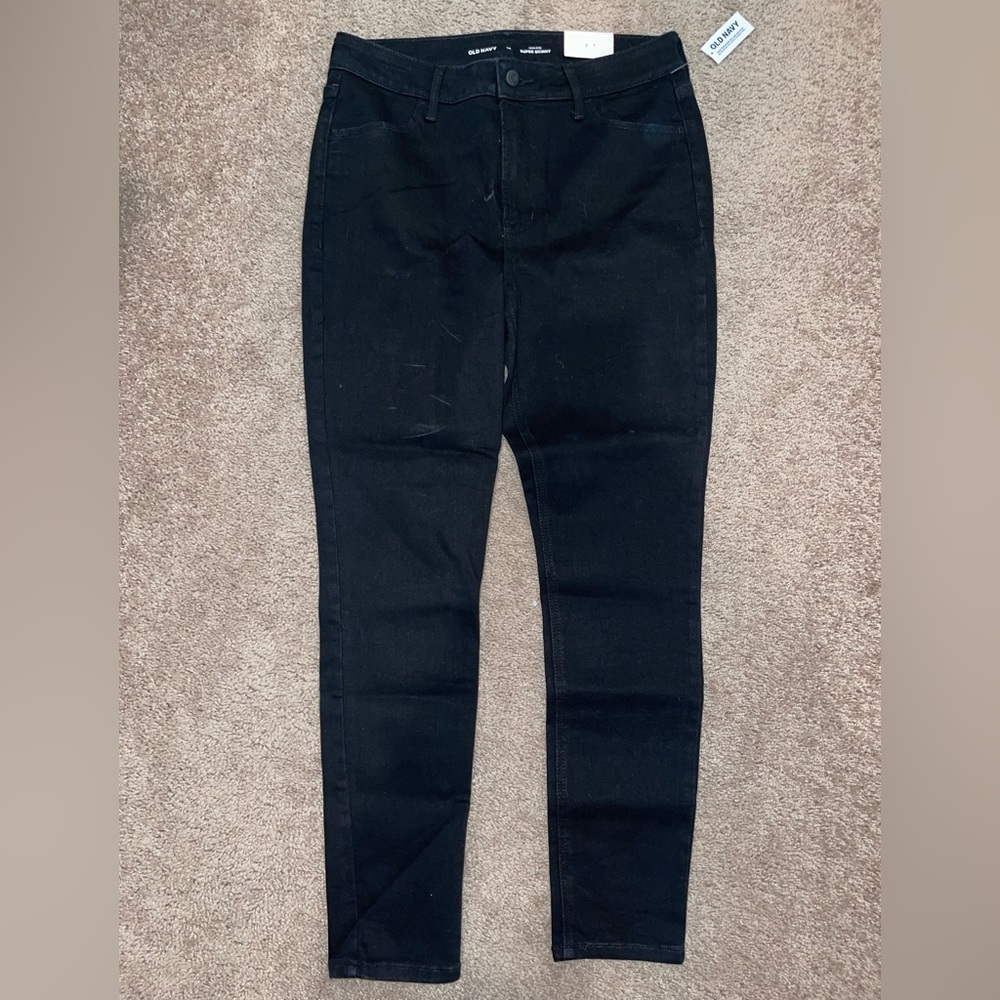 Old Navy girls black jeggings